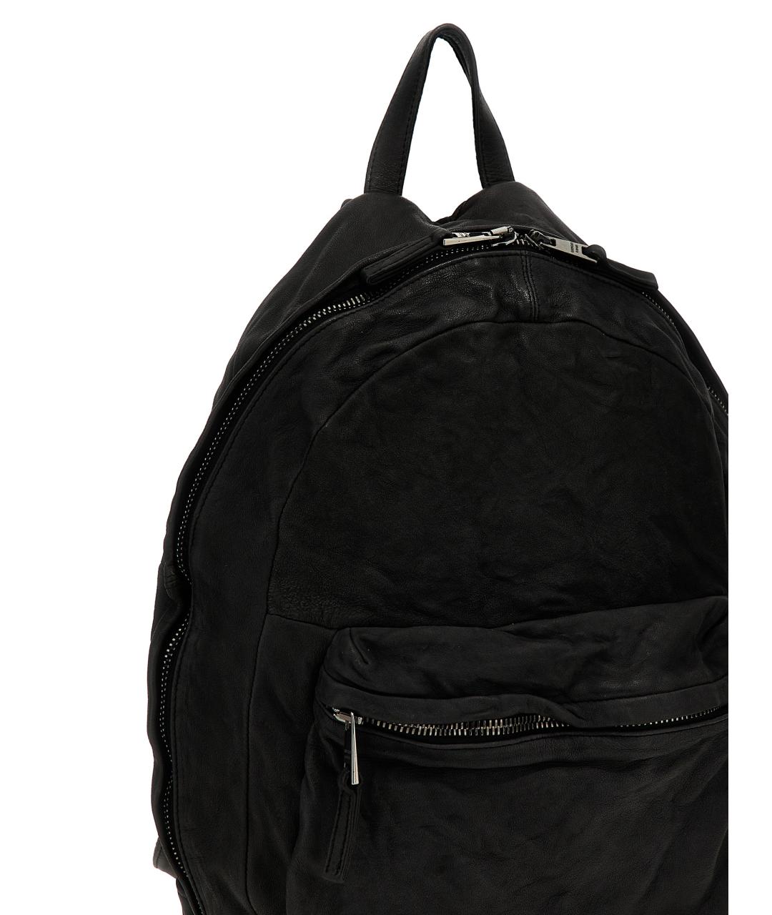 GIORGIO BRATO Черный кожаный рюкзак, фото 3