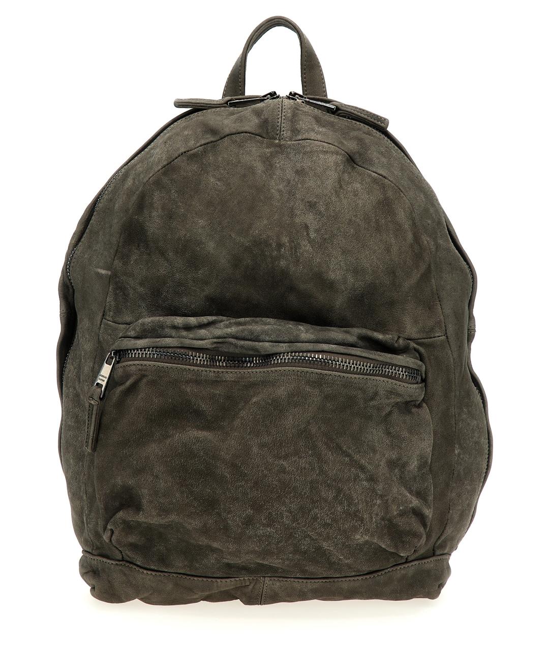 GIORGIO BRATO Серый замшевый рюкзак, фото 1