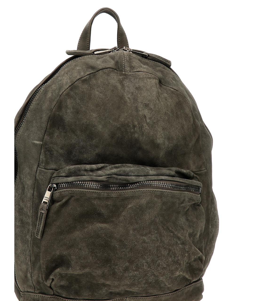 GIORGIO BRATO Серый замшевый рюкзак, фото 3