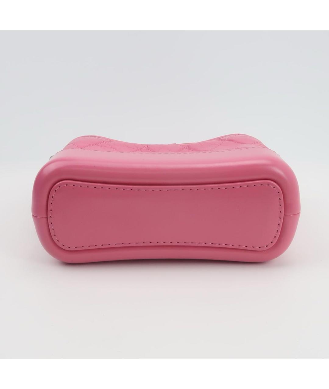 CHANEL Розовая кожаная сумка через плечо, фото 5