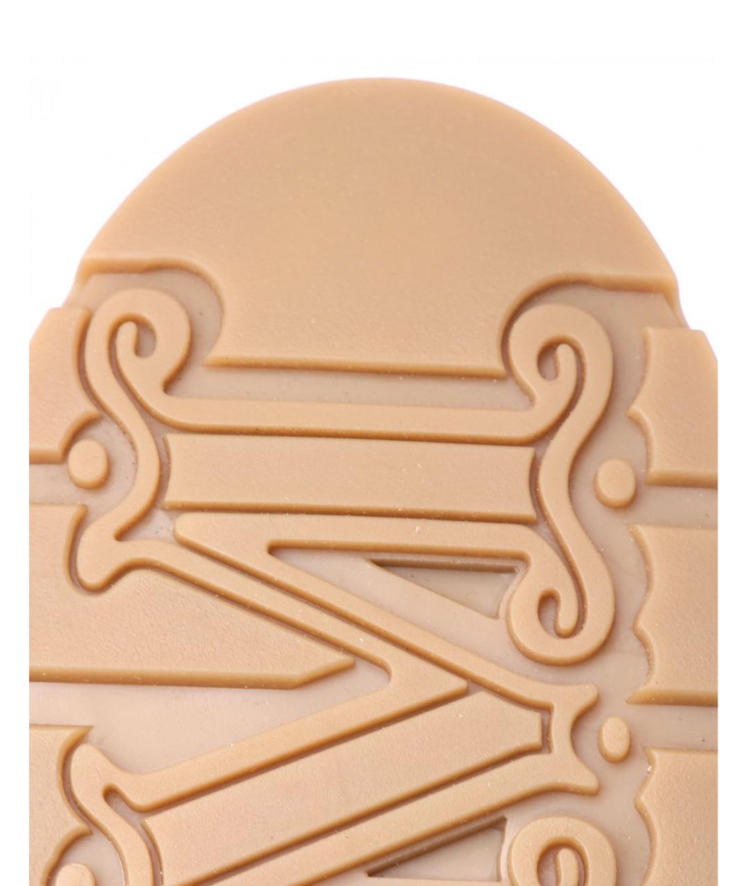 MAX MARA Бежевые текстильные полусапоги, фото 5