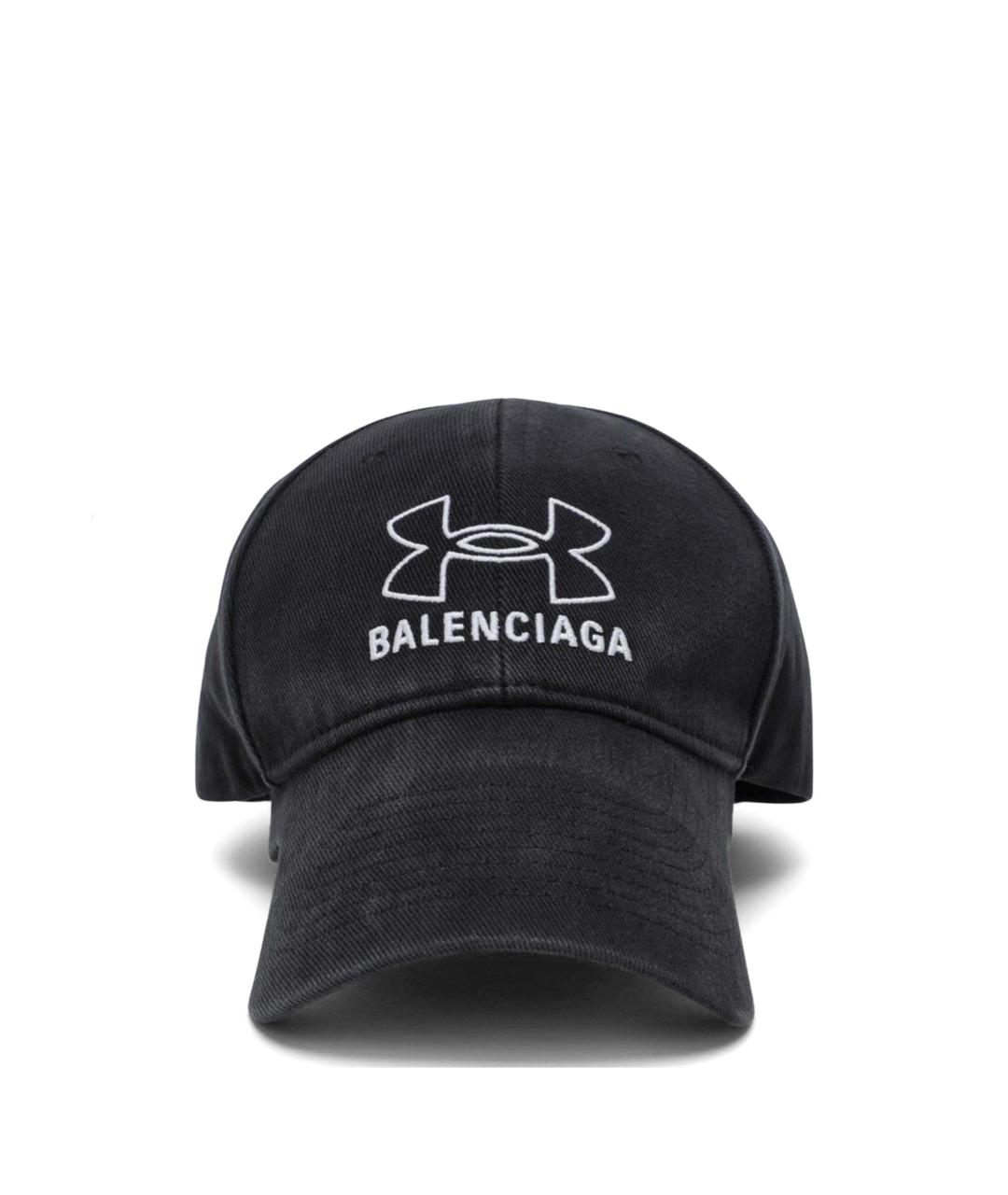 BALENCIAGA Черная хлопковая кепка/бейсболка, фото 1