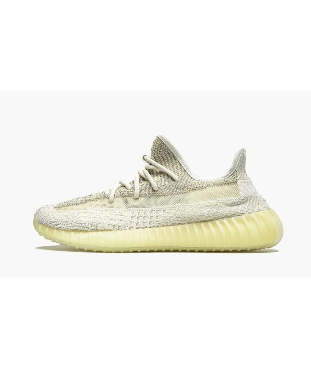 ADIDAS YEEZY Бежевые текстильные кроссовки, фото 4