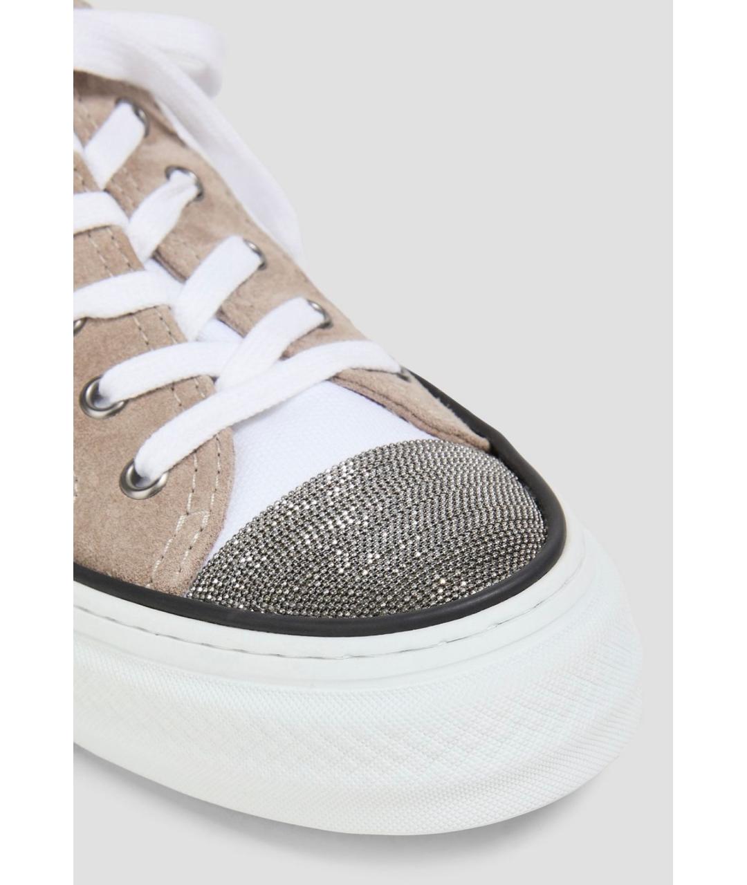 BRUNELLO CUCINELLI Мульти замшевые кеды, фото 4