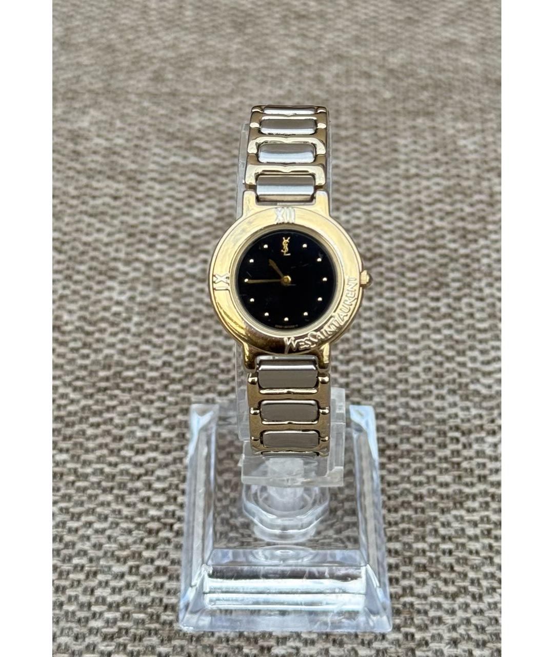 SAINT LAURENT Черные стальные часы, фото 9