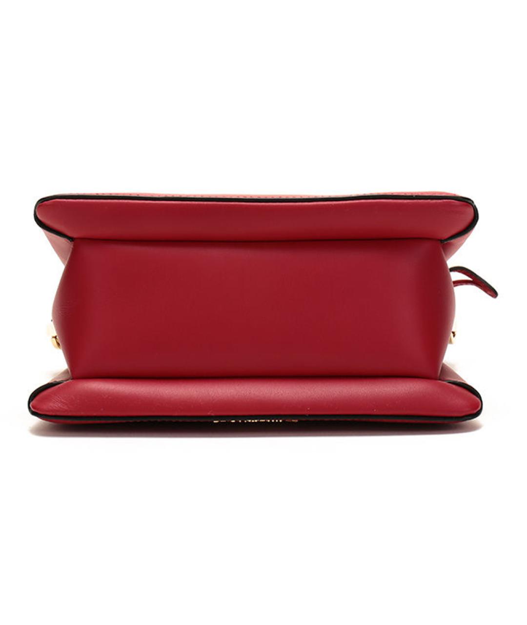 PRADA Красная кожаная сумка с короткими ручками, фото 4