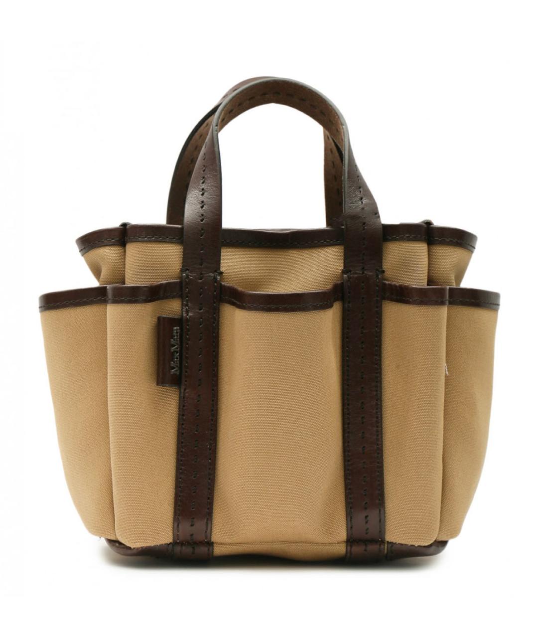 MAX MARA Бежевая кожаная сумка через плечо, фото 1