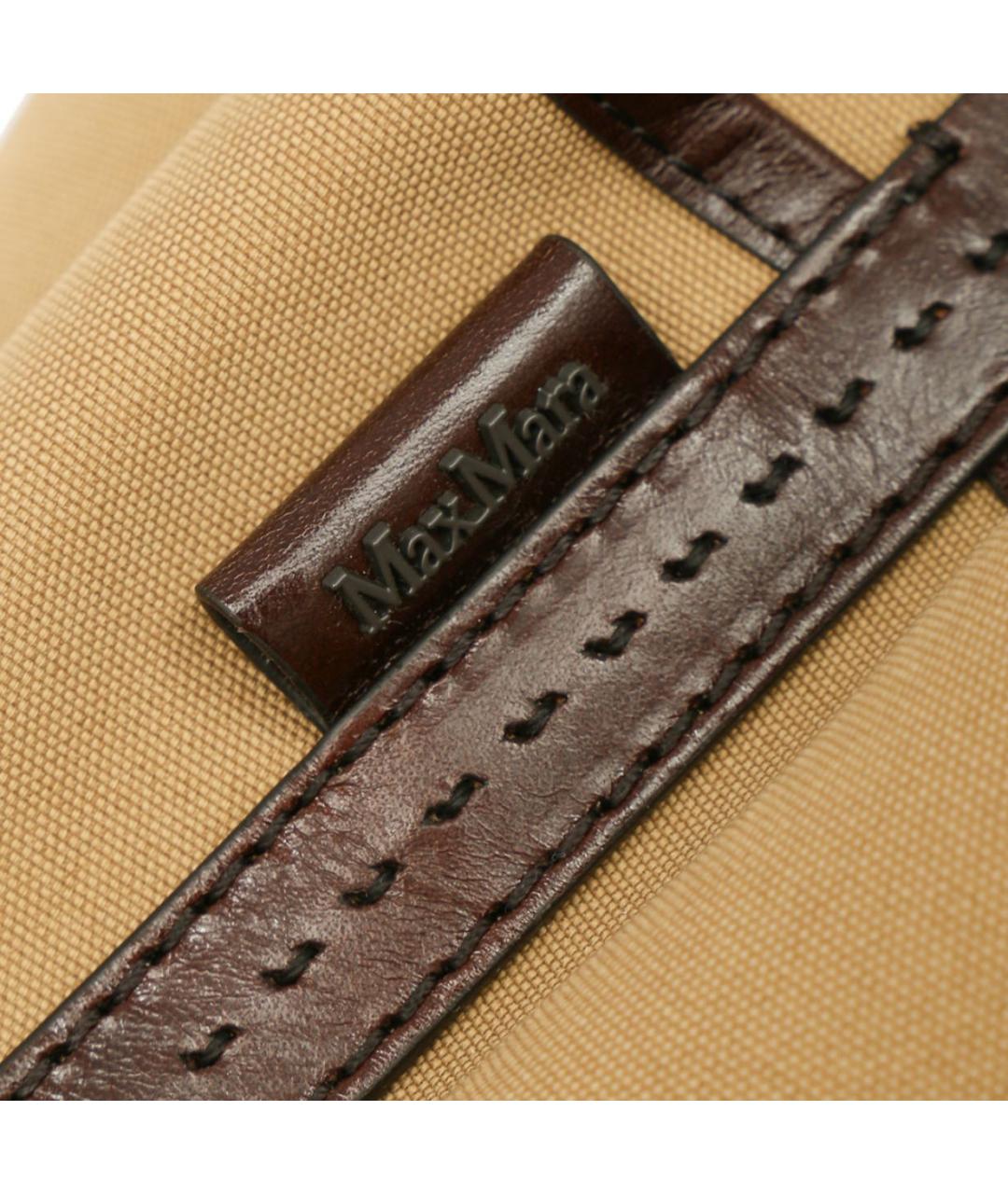 MAX MARA Бежевая кожаная сумка через плечо, фото 6