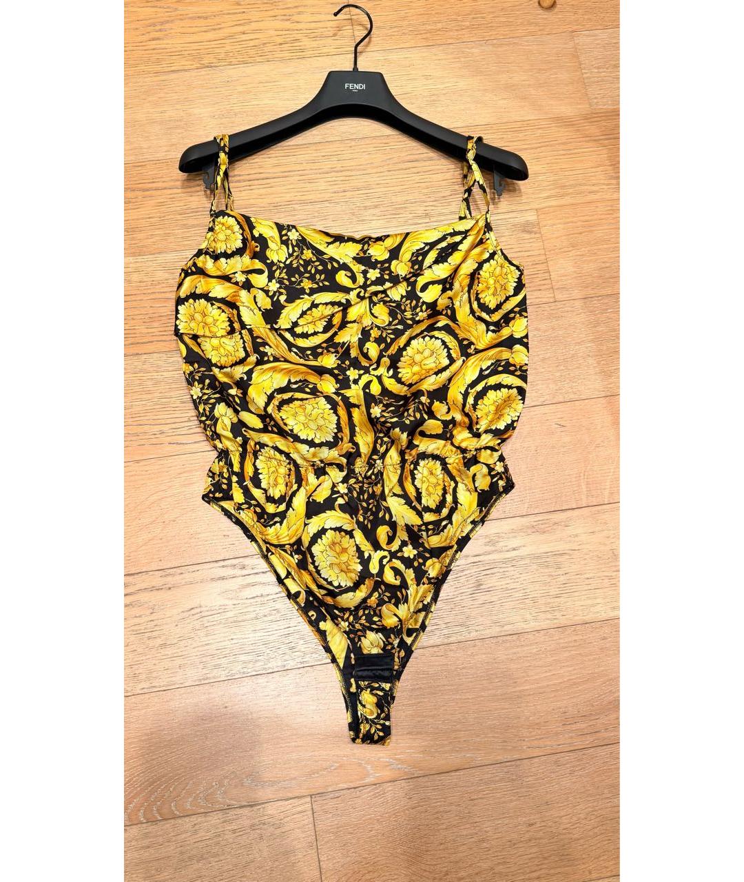 VERSACE Мульти шелковое боди, фото 2