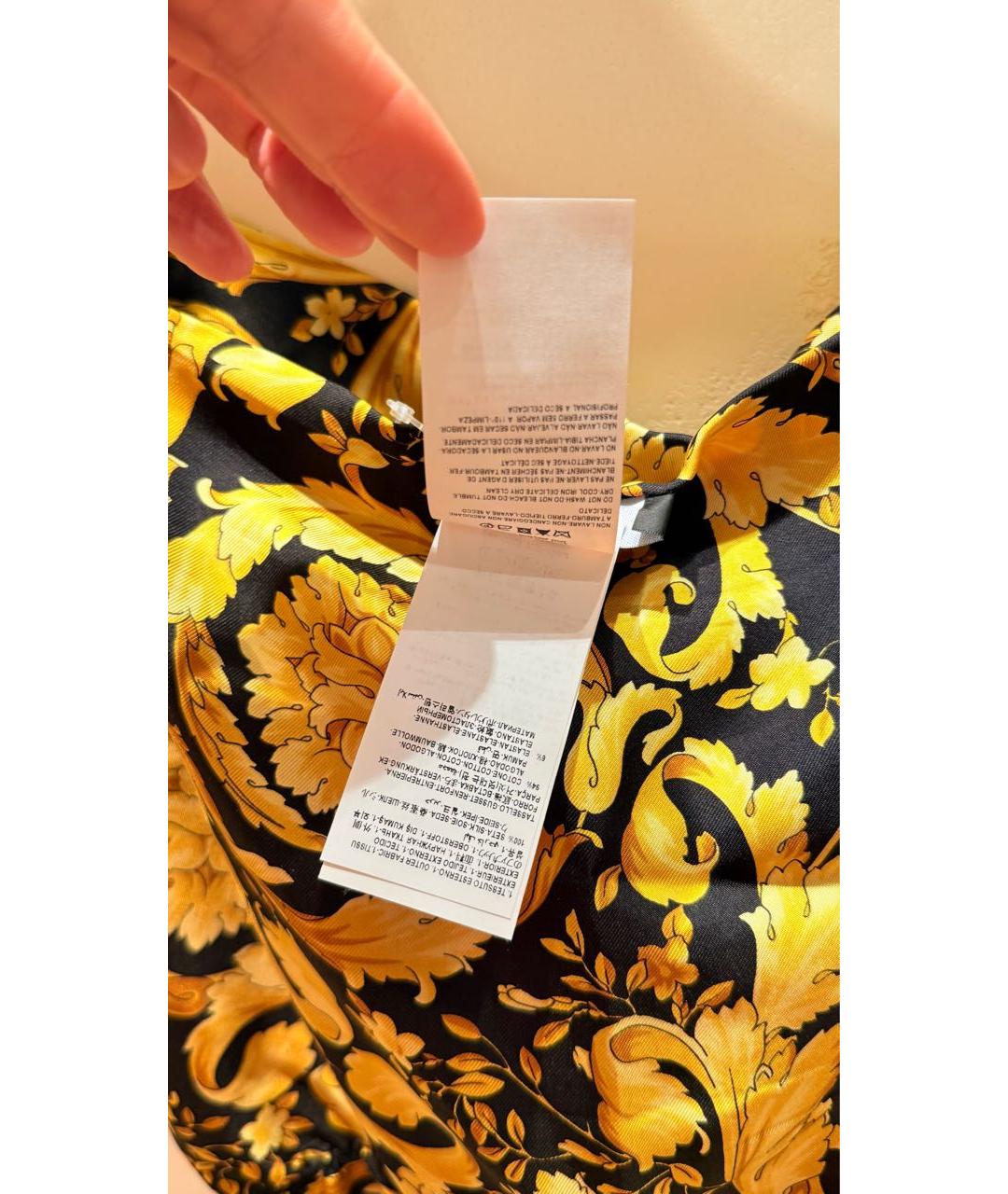 VERSACE Мульти шелковое боди, фото 6