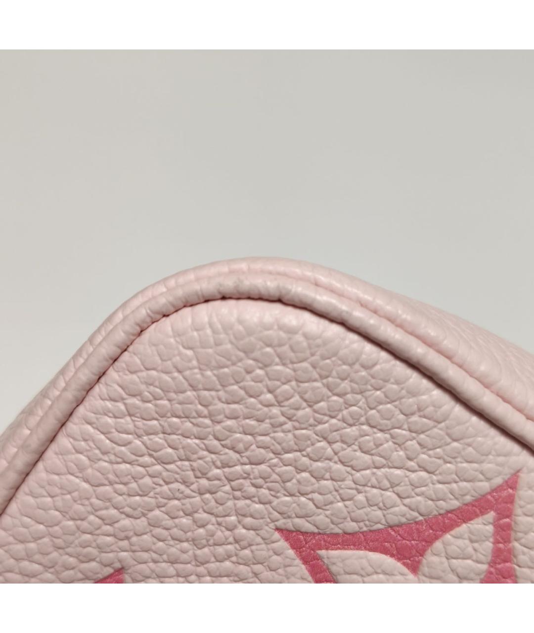 LOUIS VUITTON Розовая кожаная сумка с короткими ручками, фото 8