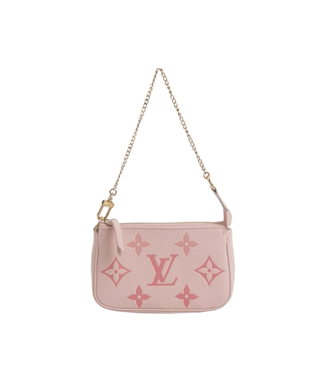 LOUIS VUITTON Розовая кожаная сумка с короткими ручками, фото 1