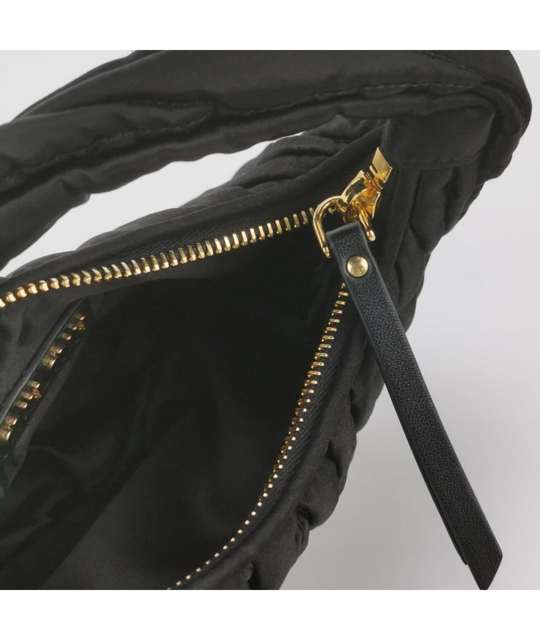 MIU MIU Черная кожаная сумка через плечо, фото 6