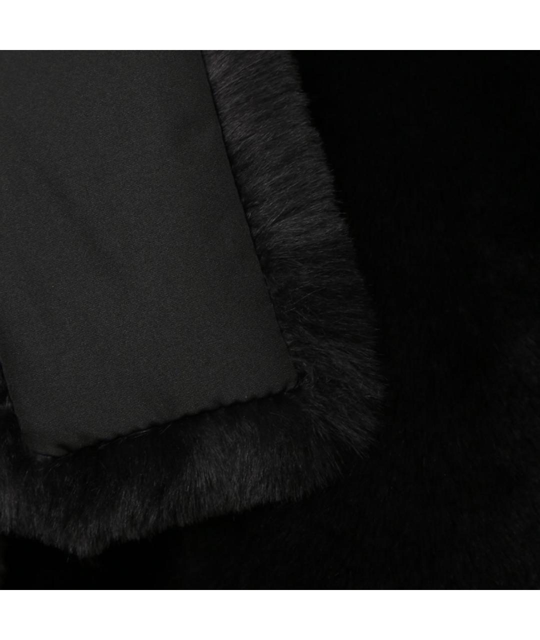 'S MAX MARA Черная синтетическая шуба, фото 5