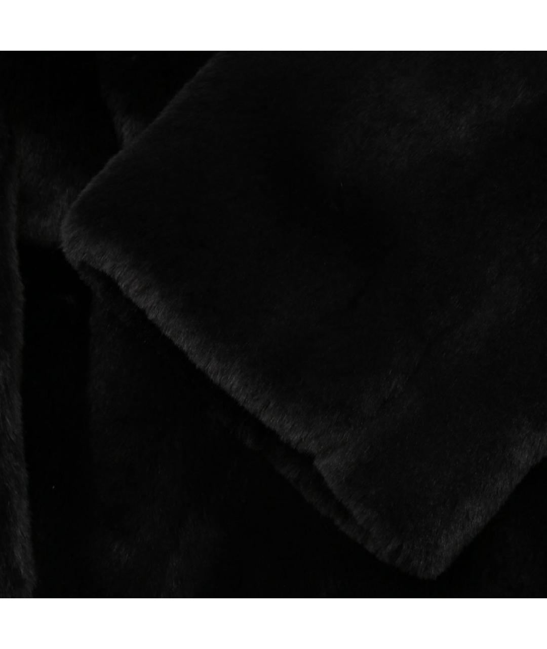 'S MAX MARA Черная синтетическая шуба, фото 4