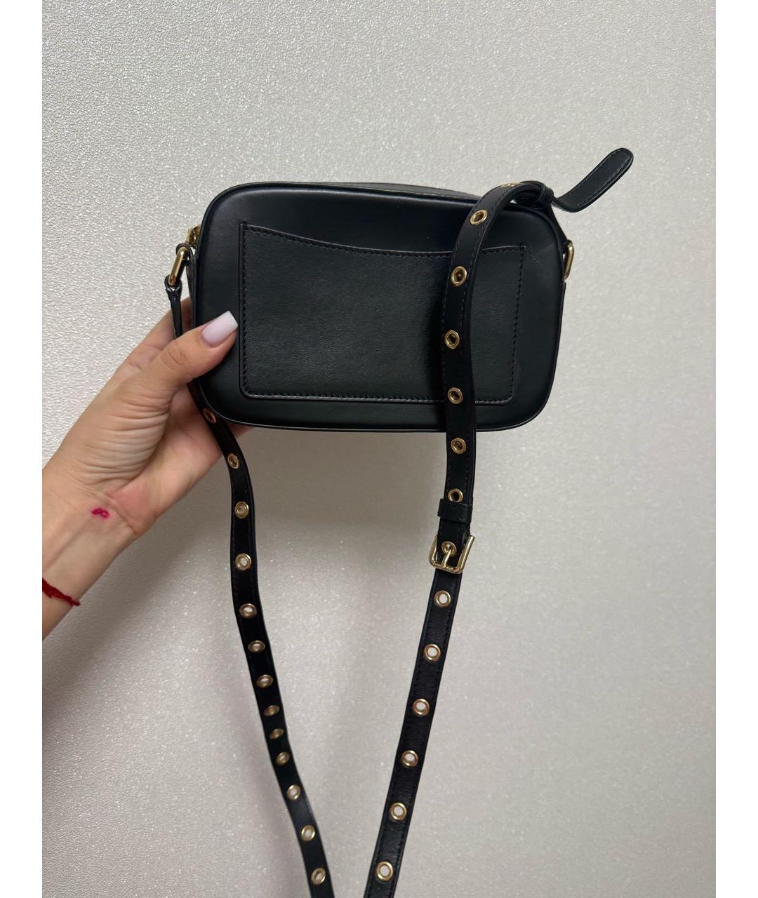 DOLCE&GABBANA Черная кожаная сумка через плечо, фото 3