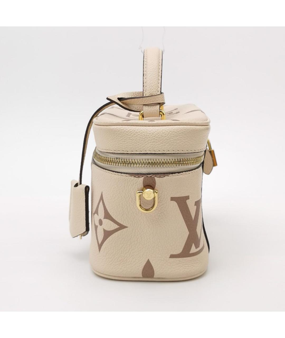 LOUIS VUITTON Бежевая кожаная сумка через плечо, фото 2