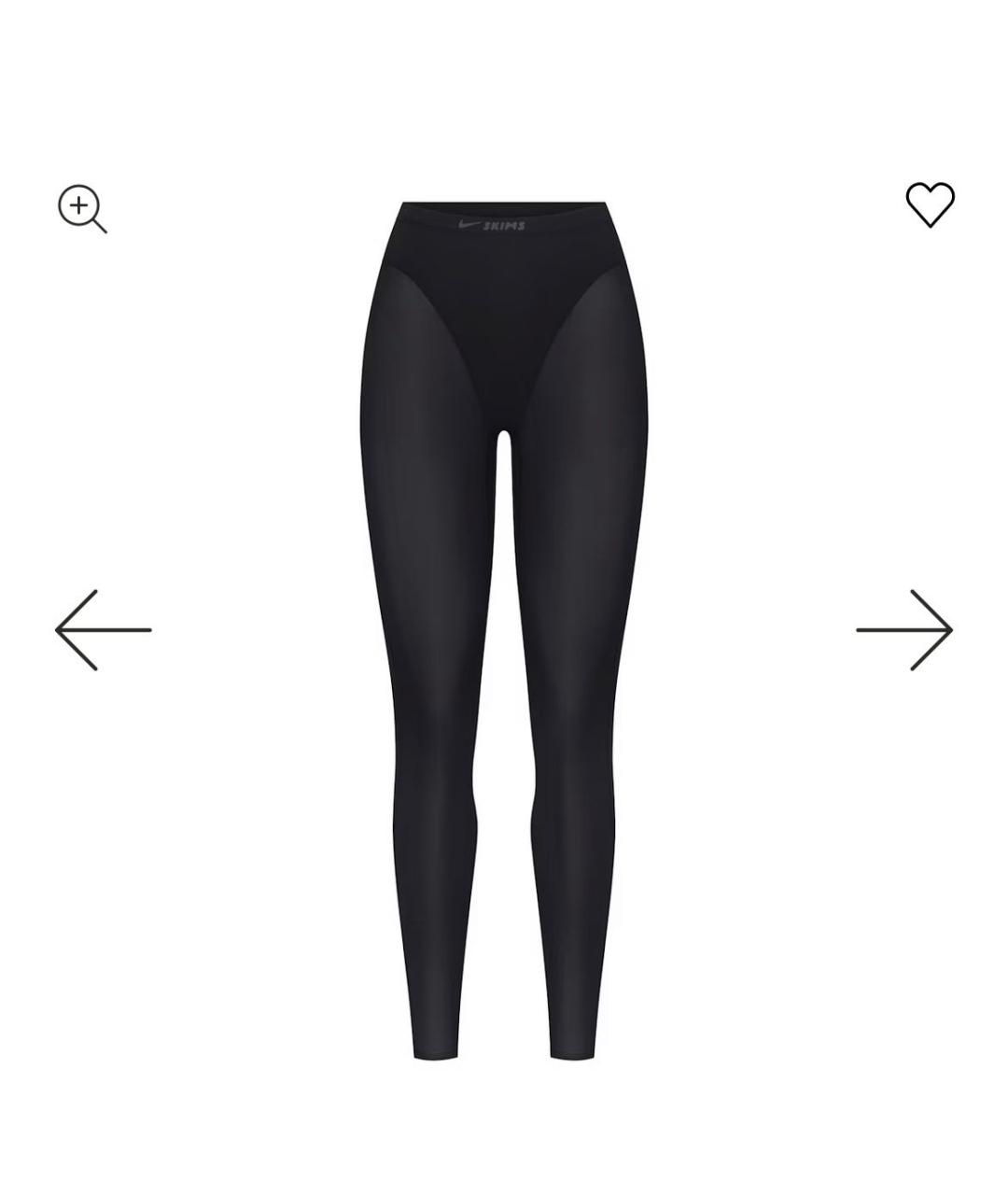 SKIMS Черные полиамидовые леггинсы и велосипедки, фото 5