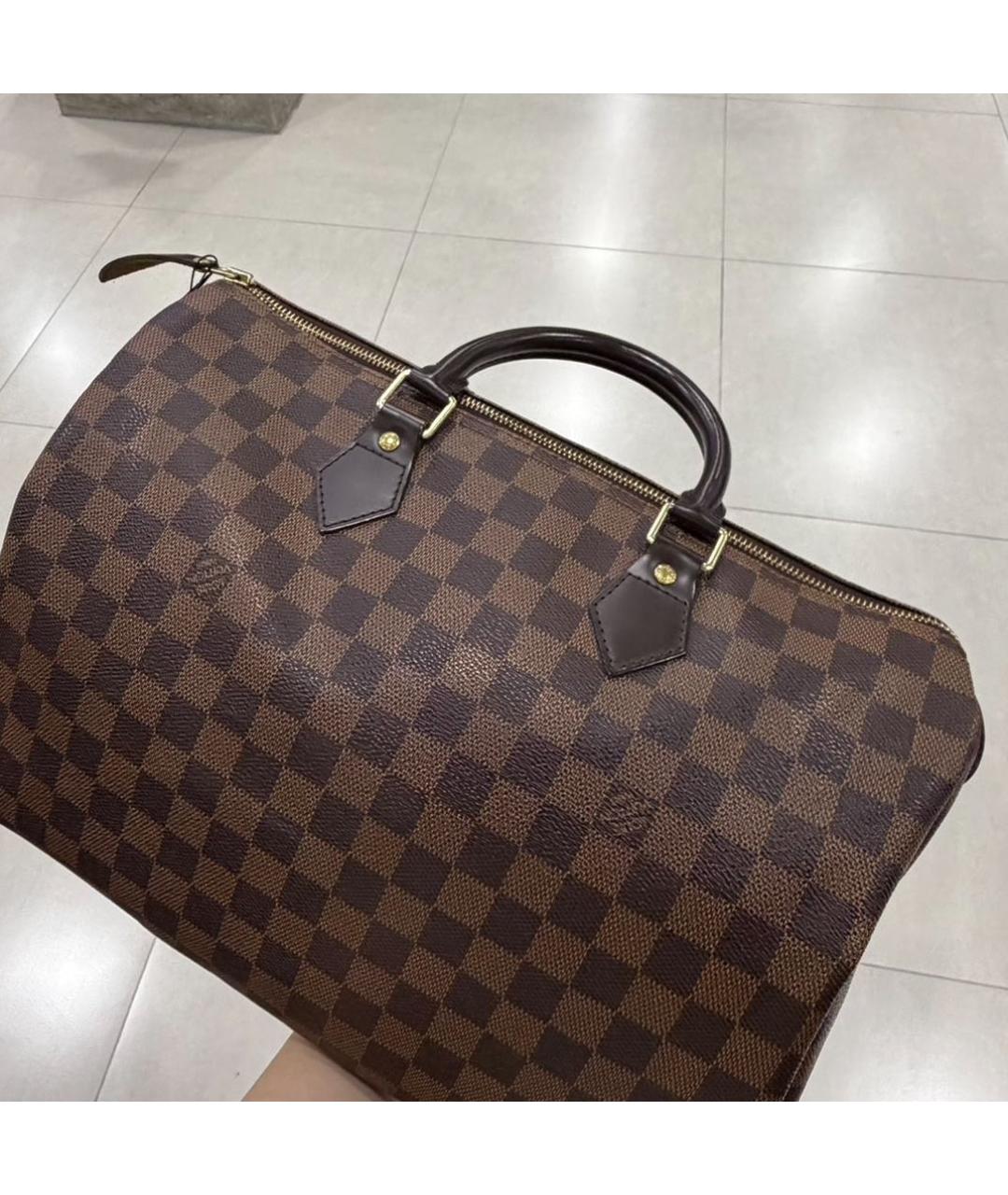 LOUIS VUITTON Коричневая сумка с короткими ручками, фото 2