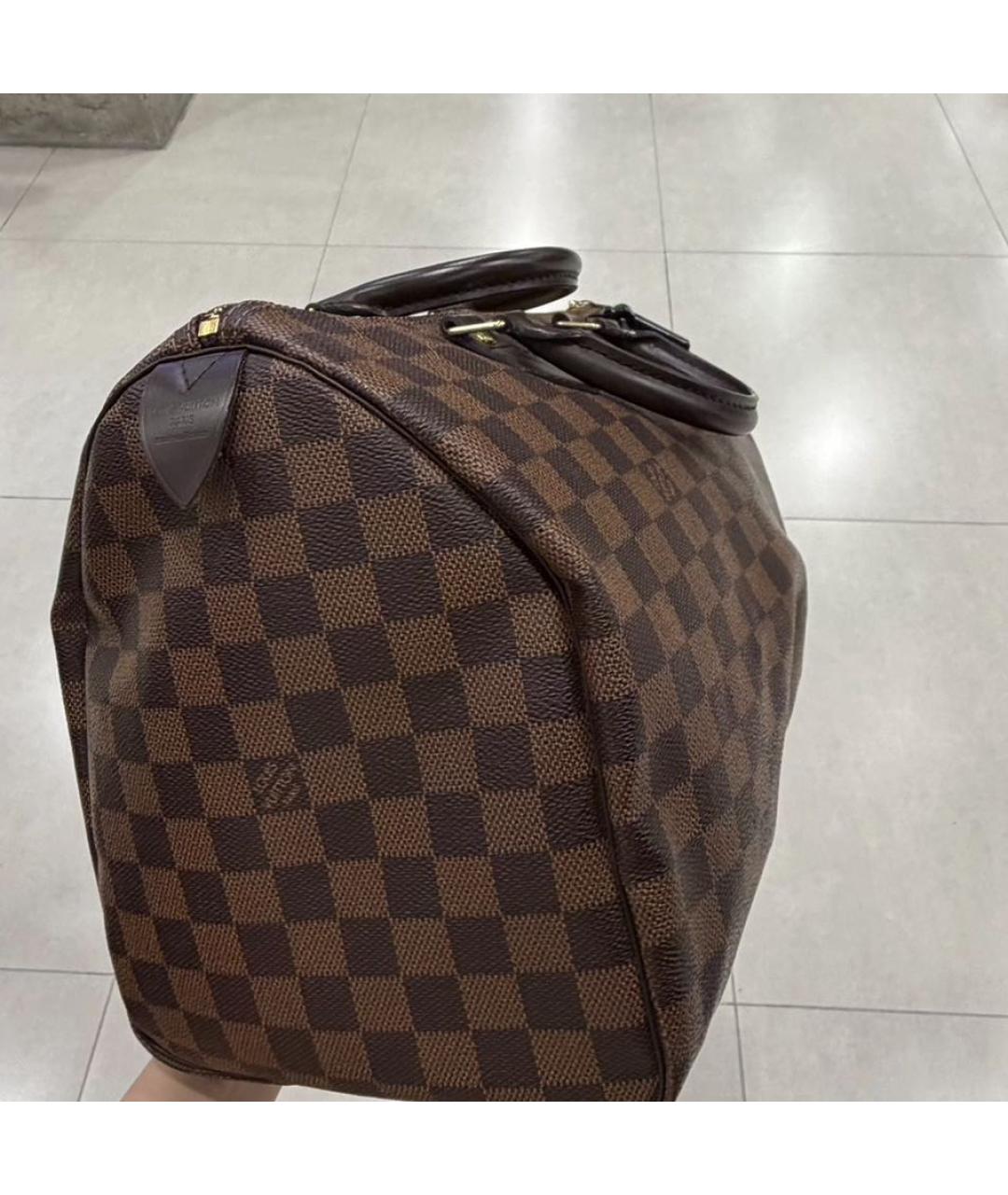 LOUIS VUITTON Коричневая сумка с короткими ручками, фото 4