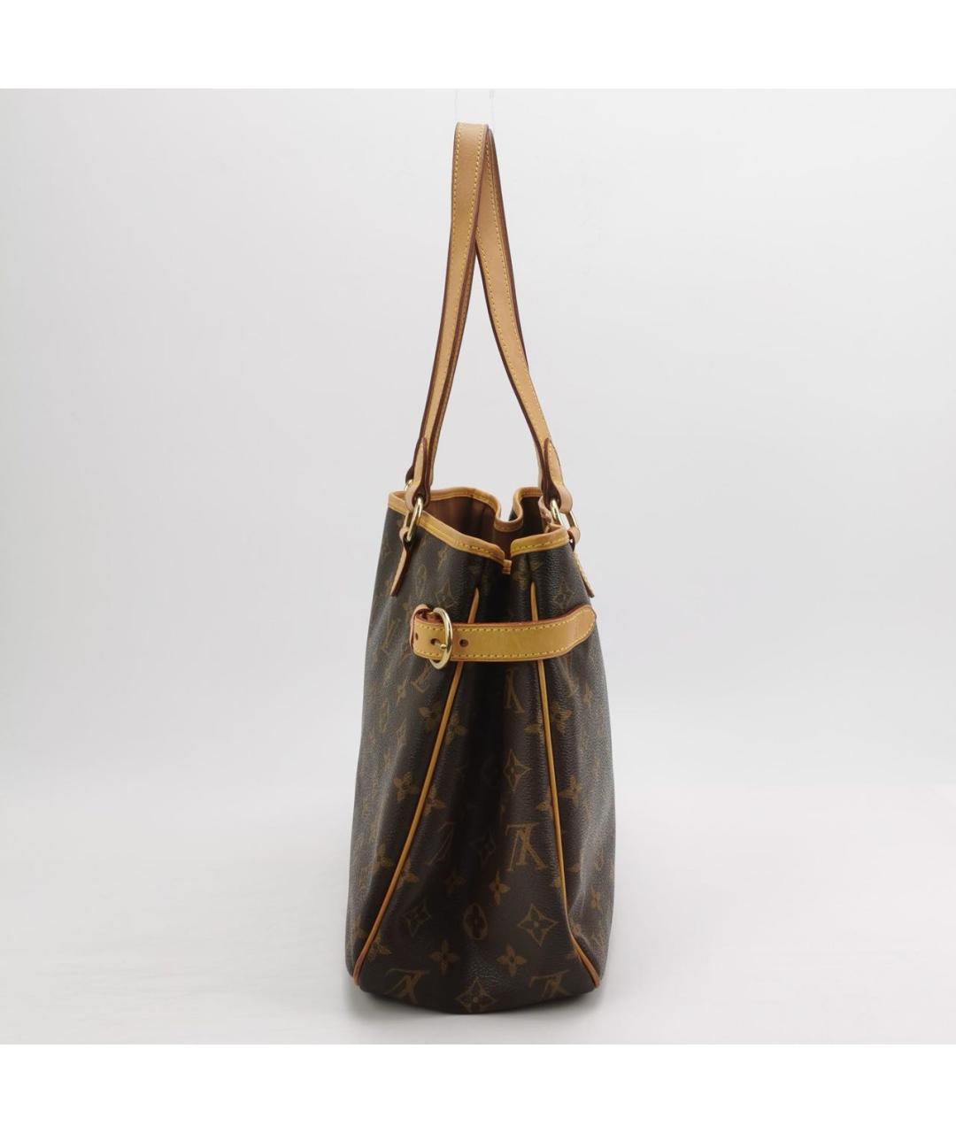 LOUIS VUITTON Коричневая кожаная сумка через плечо, фото 2