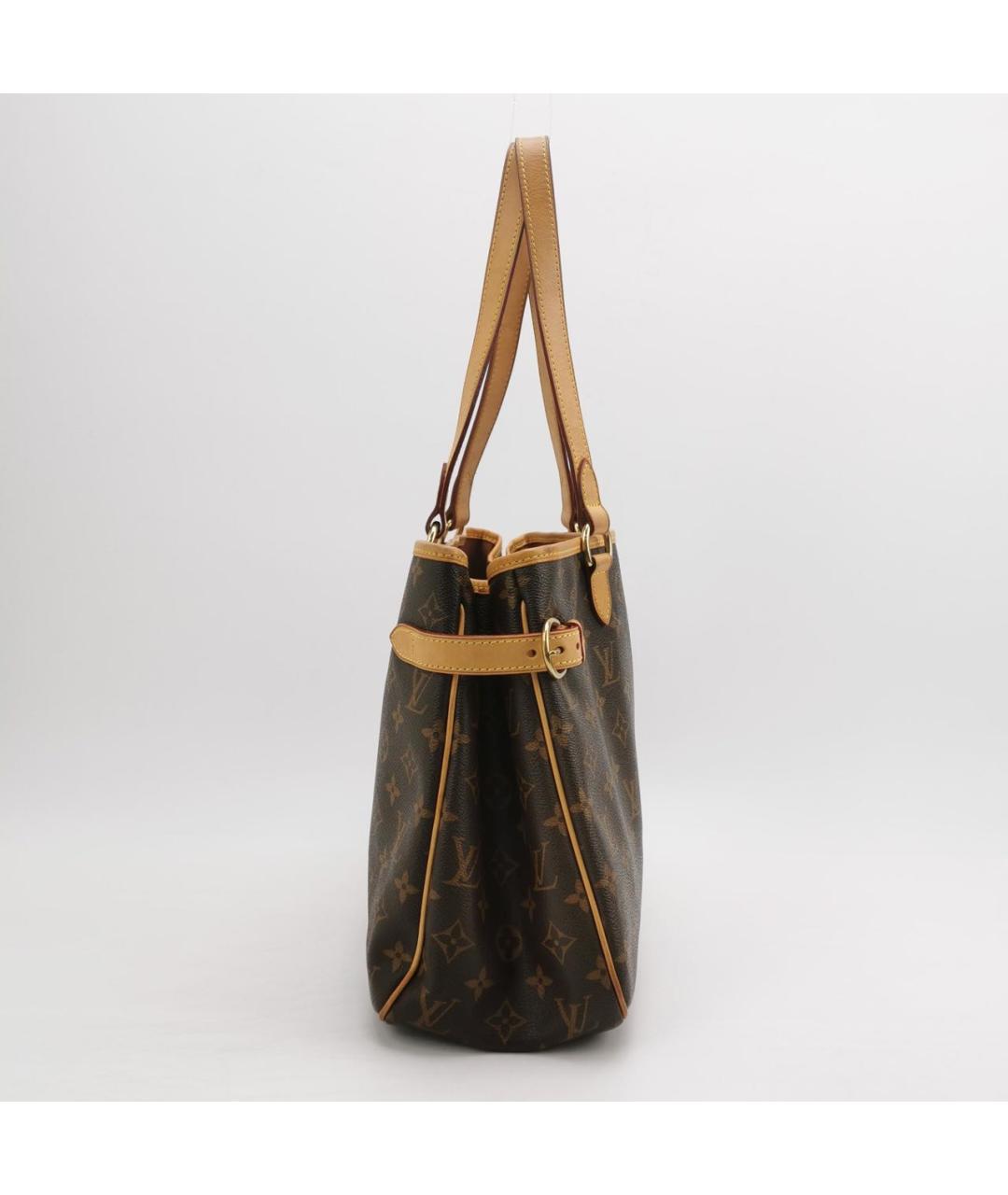 LOUIS VUITTON Коричневая кожаная сумка через плечо, фото 3