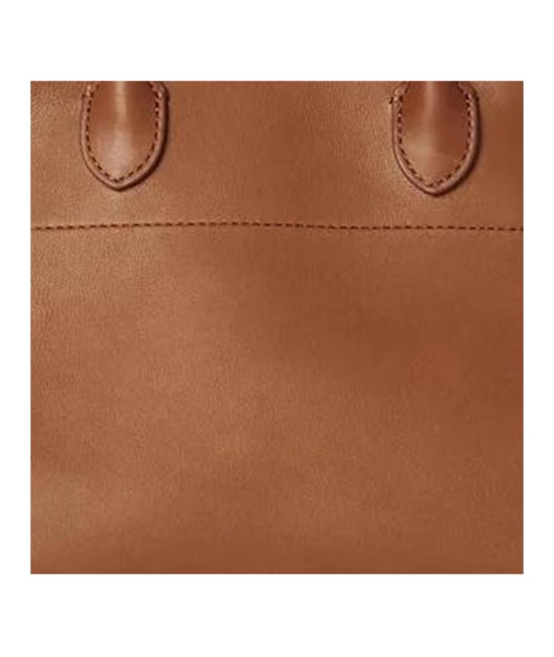 THE ROW Коричневая кожаная сумка через плечо, фото 5