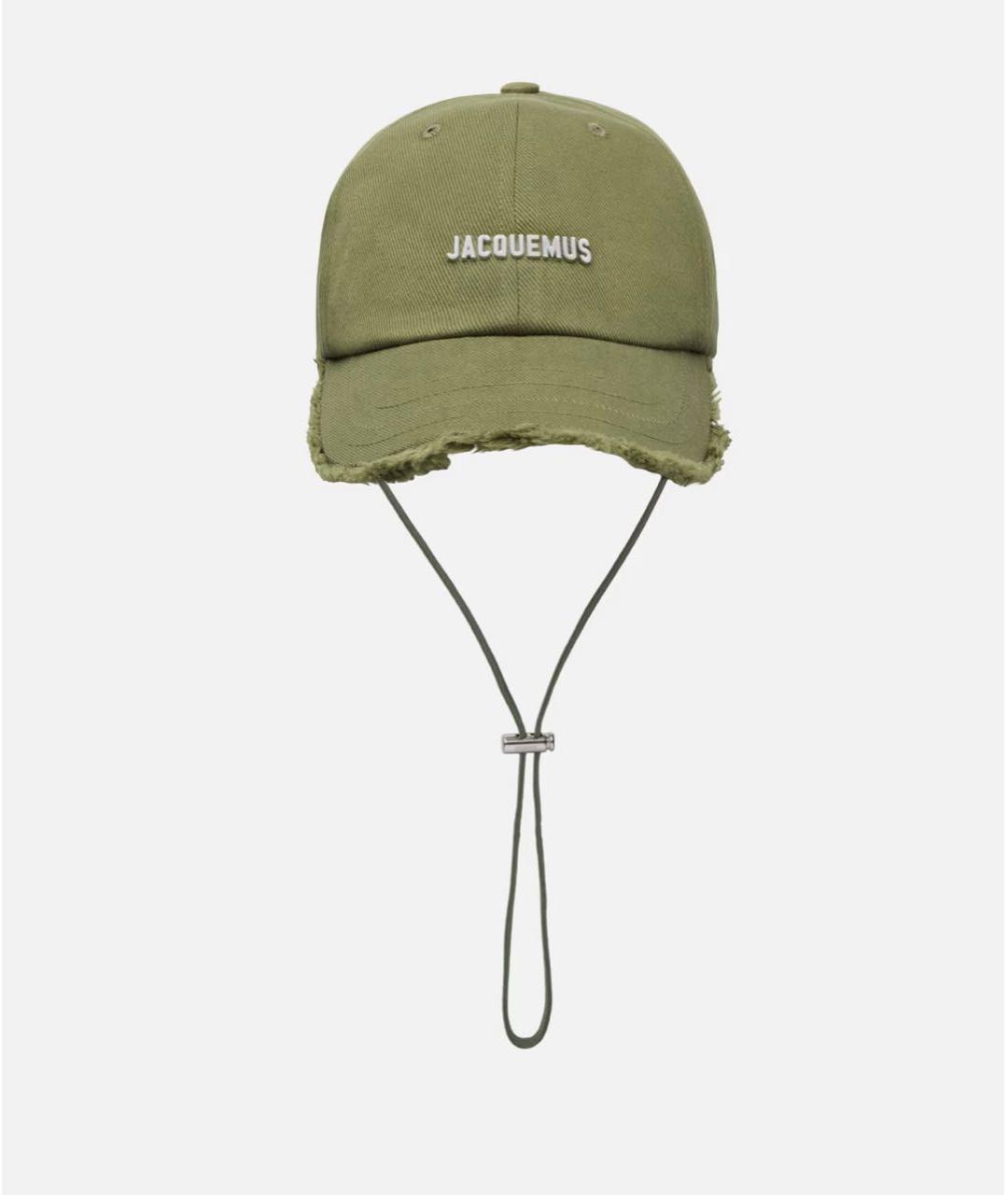 JACQUEMUS Хаки хлопковая кепка, фото 8