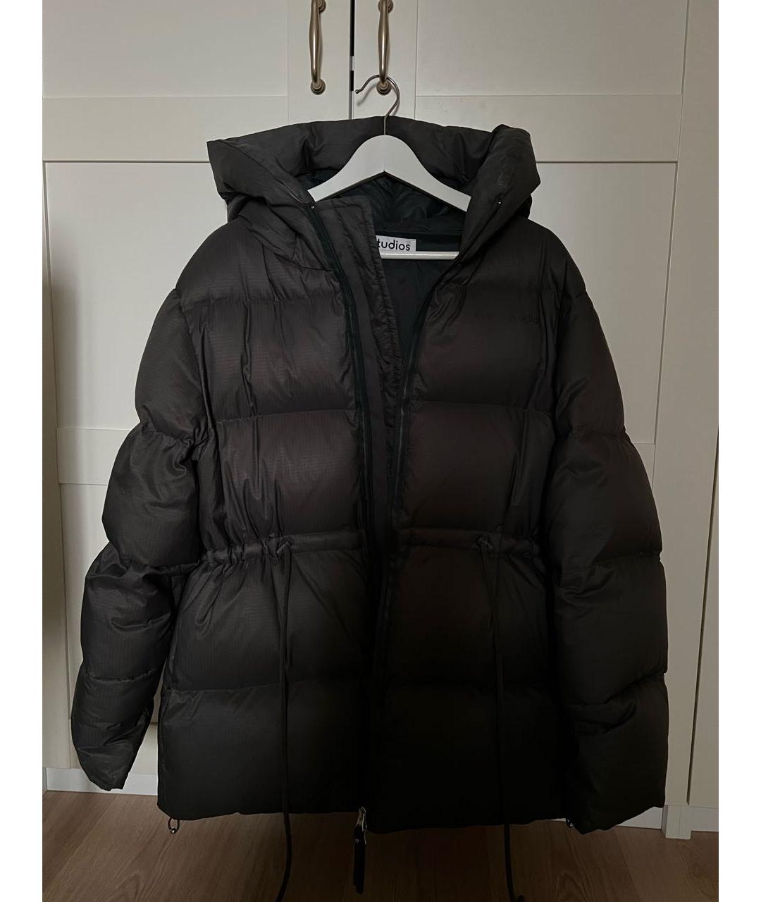 ACNE STUDIOS Черный полиамидовый пуховик, фото 5