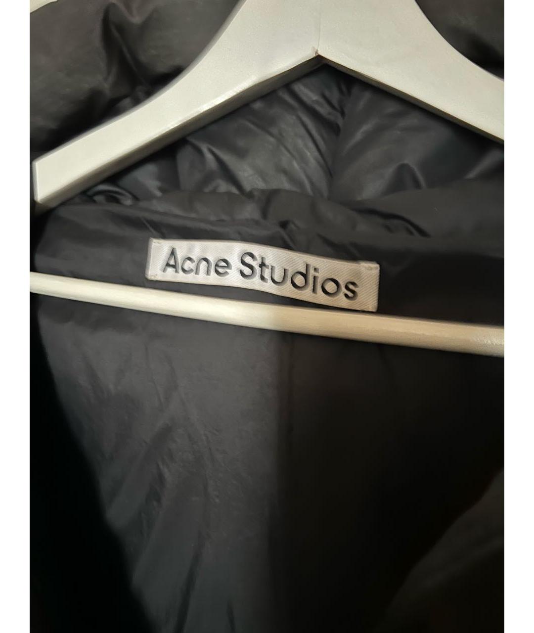 ACNE STUDIOS Черный полиамидовый пуховик, фото 3