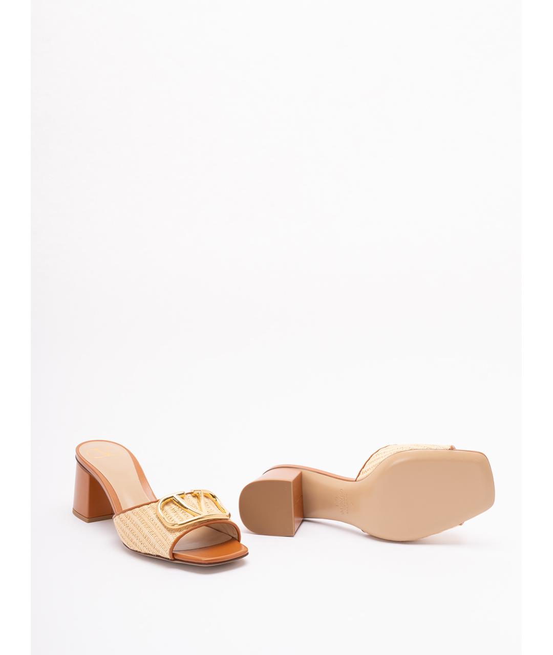 VALENTINO Бежевые сандалии, фото 4