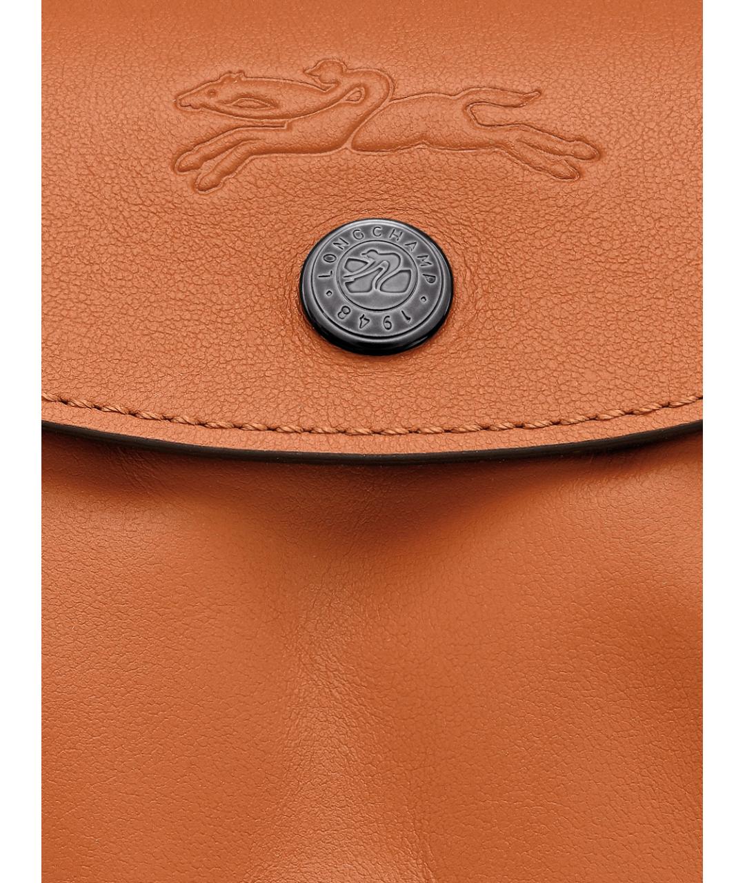 LONGCHAMP Оранжевая тканевая сумка через плечо, фото 5