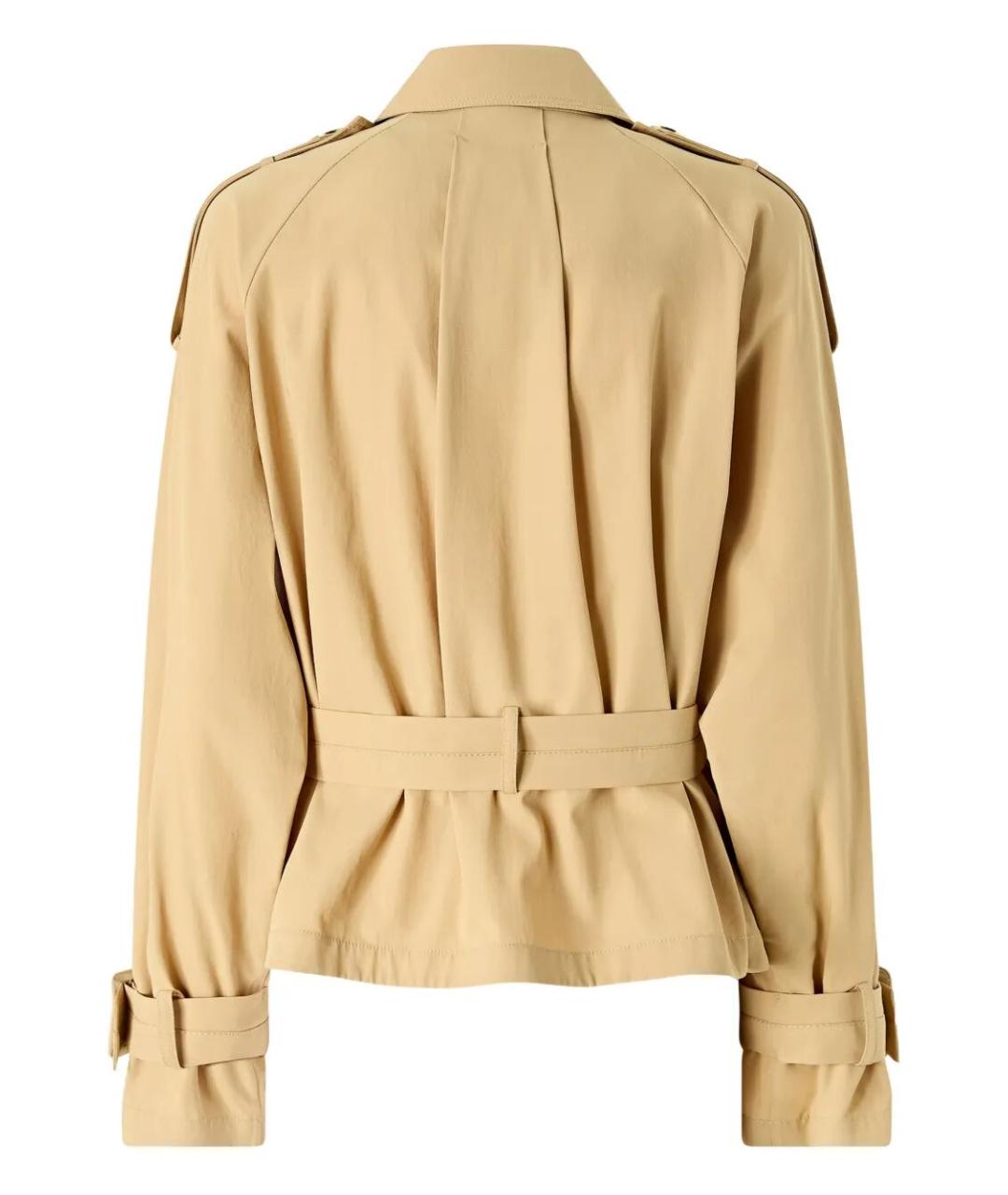 PINKO Желтый хлопковый тренч/плащ, фото 2