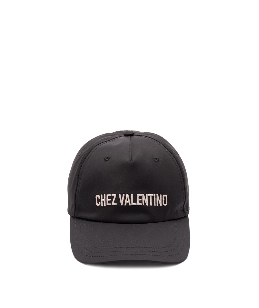 VALENTINO Черная синтетическая кепка/бейсболка, фото 1
