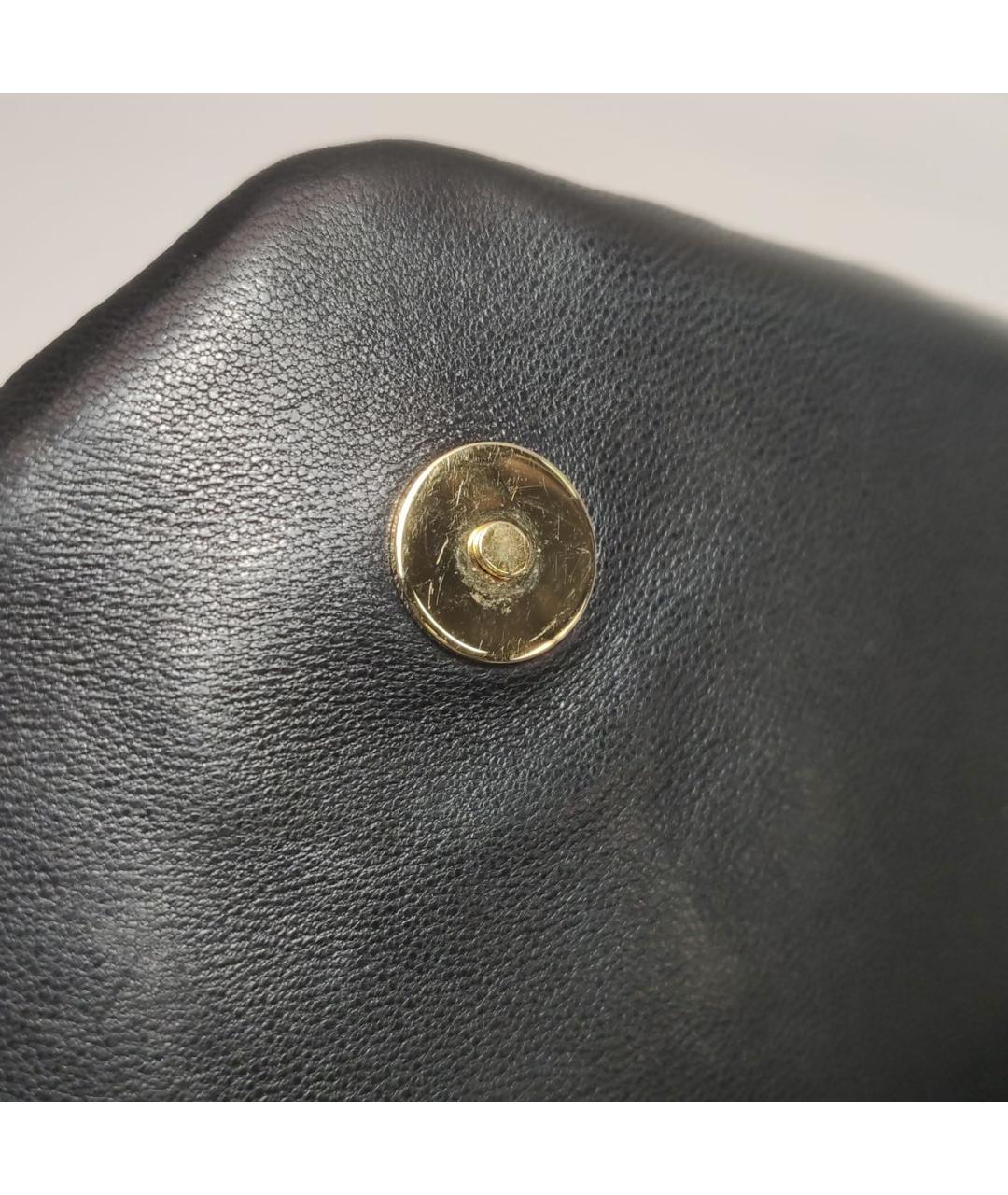 SAINT LAURENT Черная кожаная сумка через плечо, фото 7