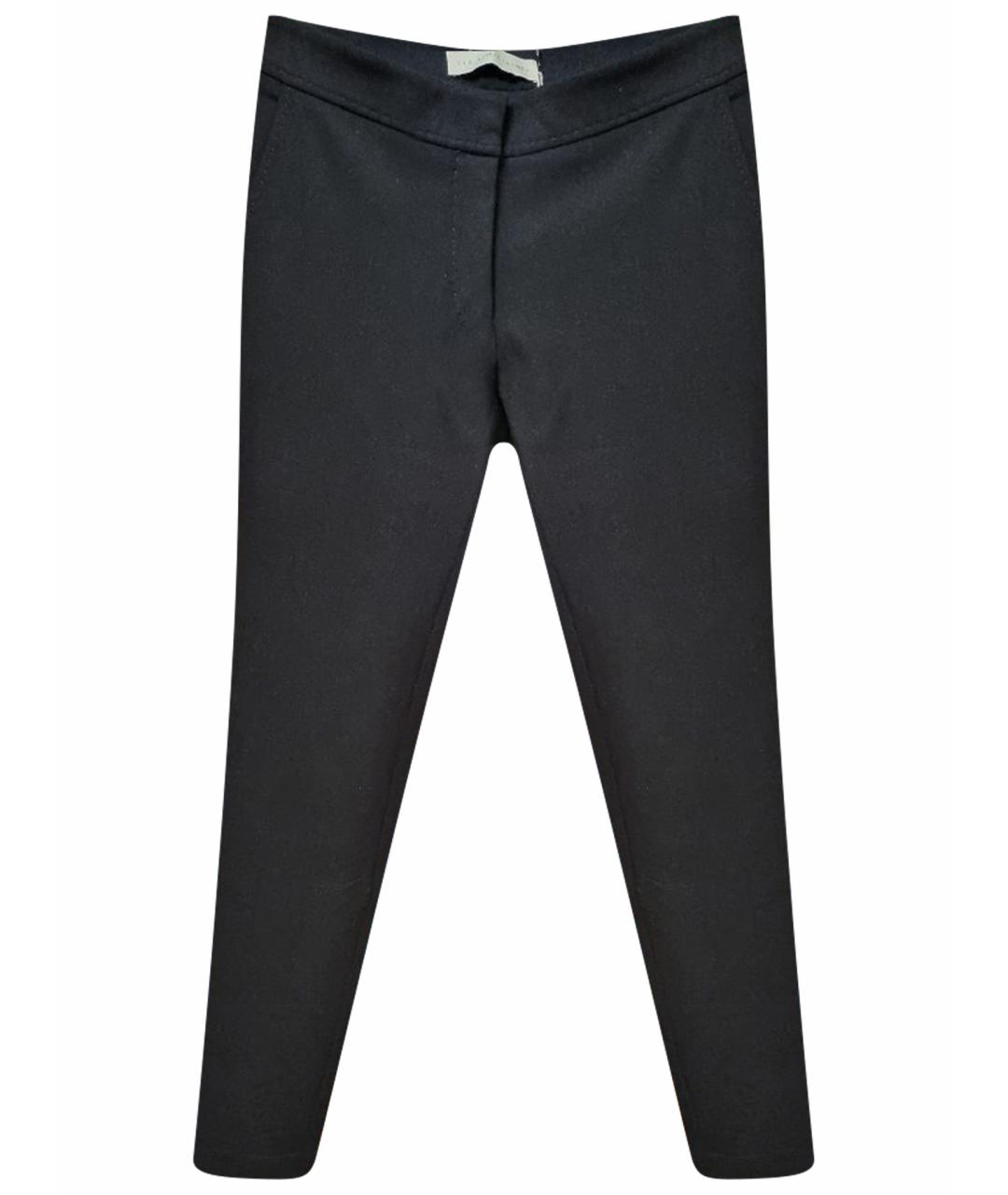 STELLA MCCARTNEY Черные шерстяные прямые брюки, фото 1