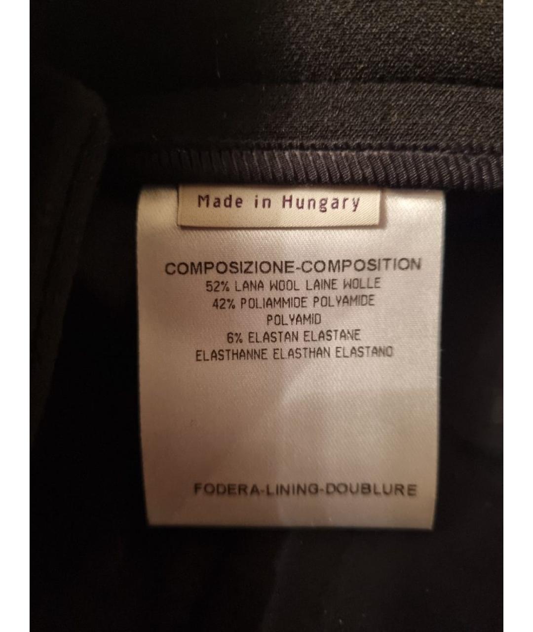 STELLA MCCARTNEY Черные шерстяные прямые брюки, фото 5