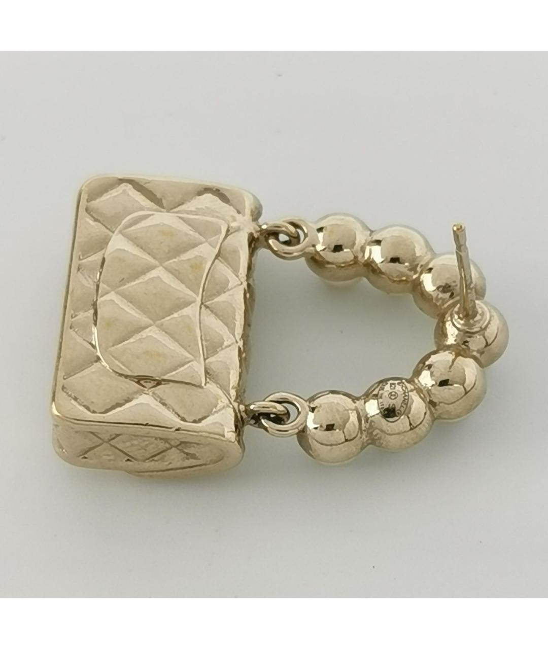 CHANEL Золотые серьги, фото 3