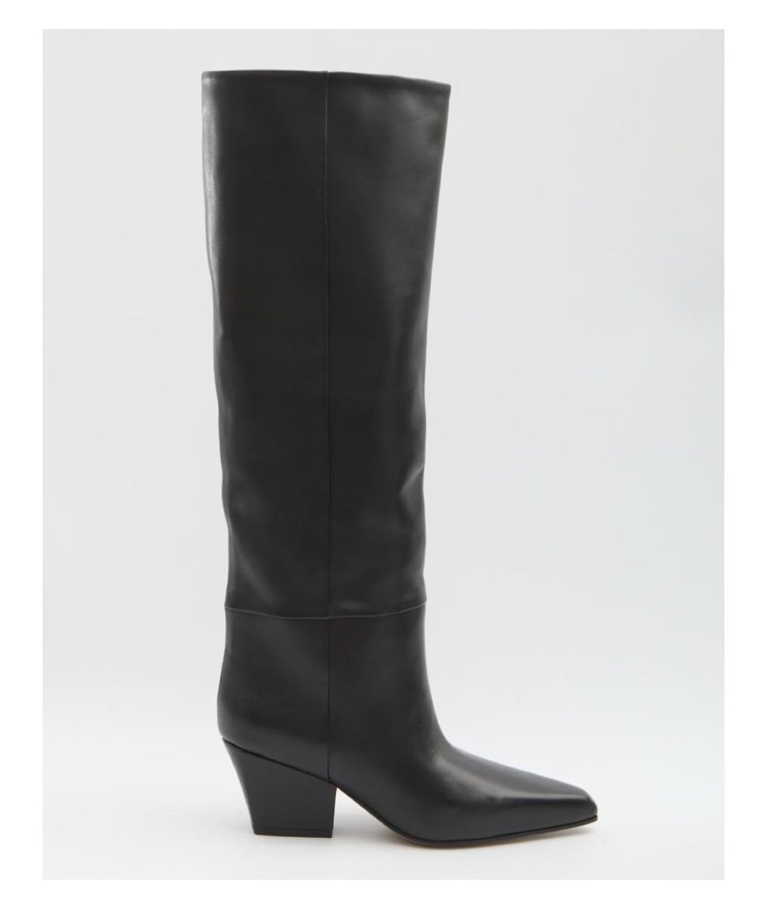 PARIS TEXAS Черные кожаные сапоги, фото 5