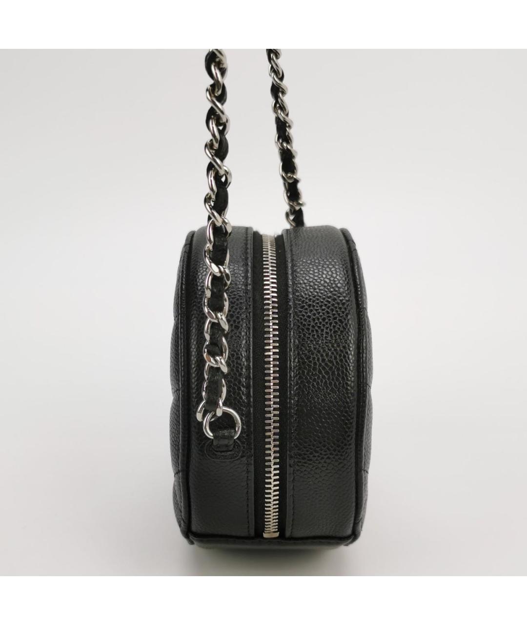 CHANEL Черная кожаная сумка через плечо, фото 2