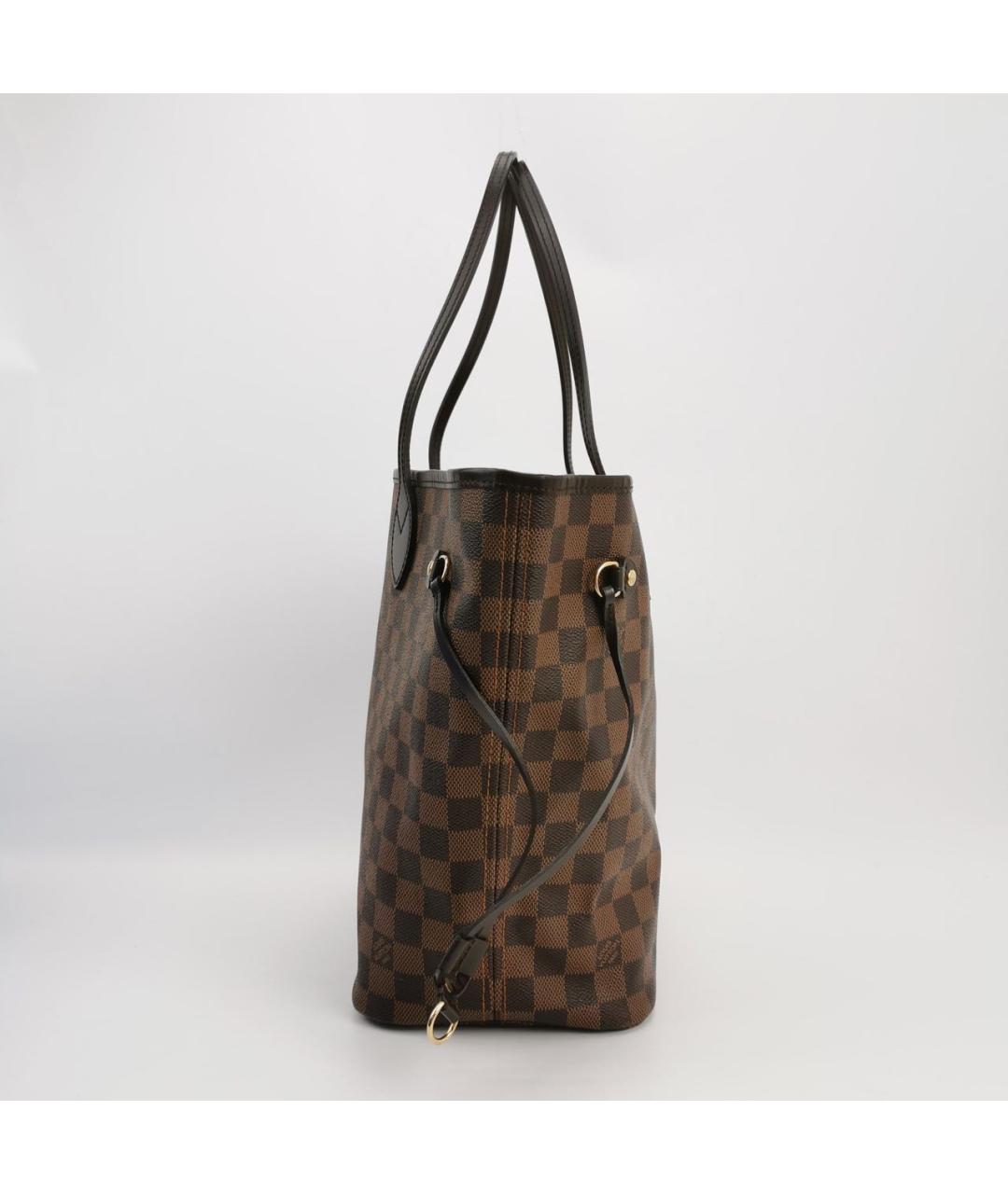 LOUIS VUITTON Коричневая кожаная сумка тоут, фото 2