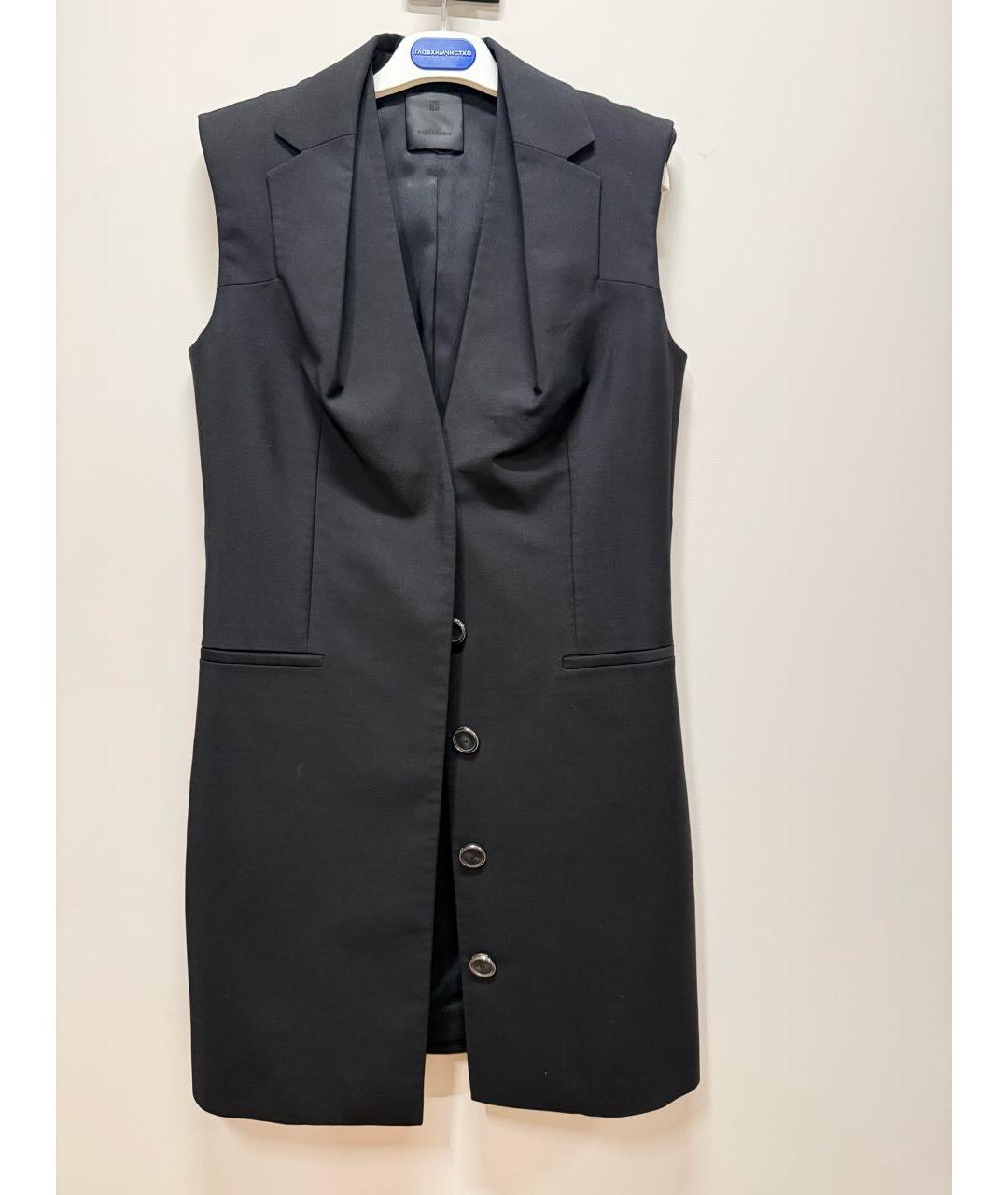 GIVENCHY Черное шерстяное коктейльное платье, фото 8