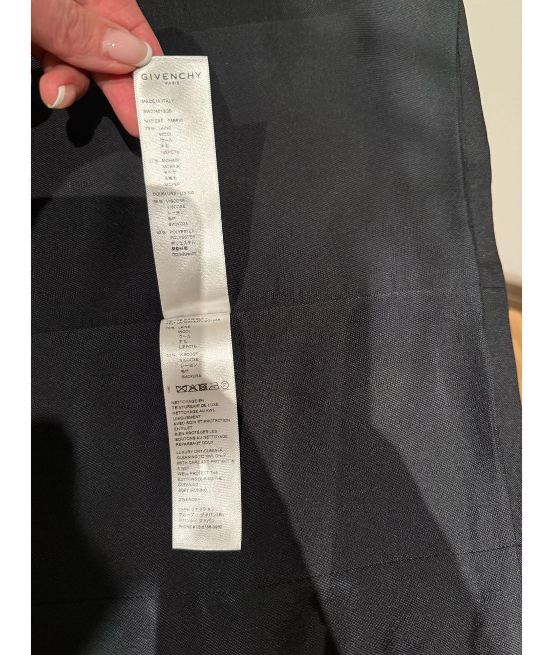 GIVENCHY Черное шерстяное коктейльное платье, фото 5