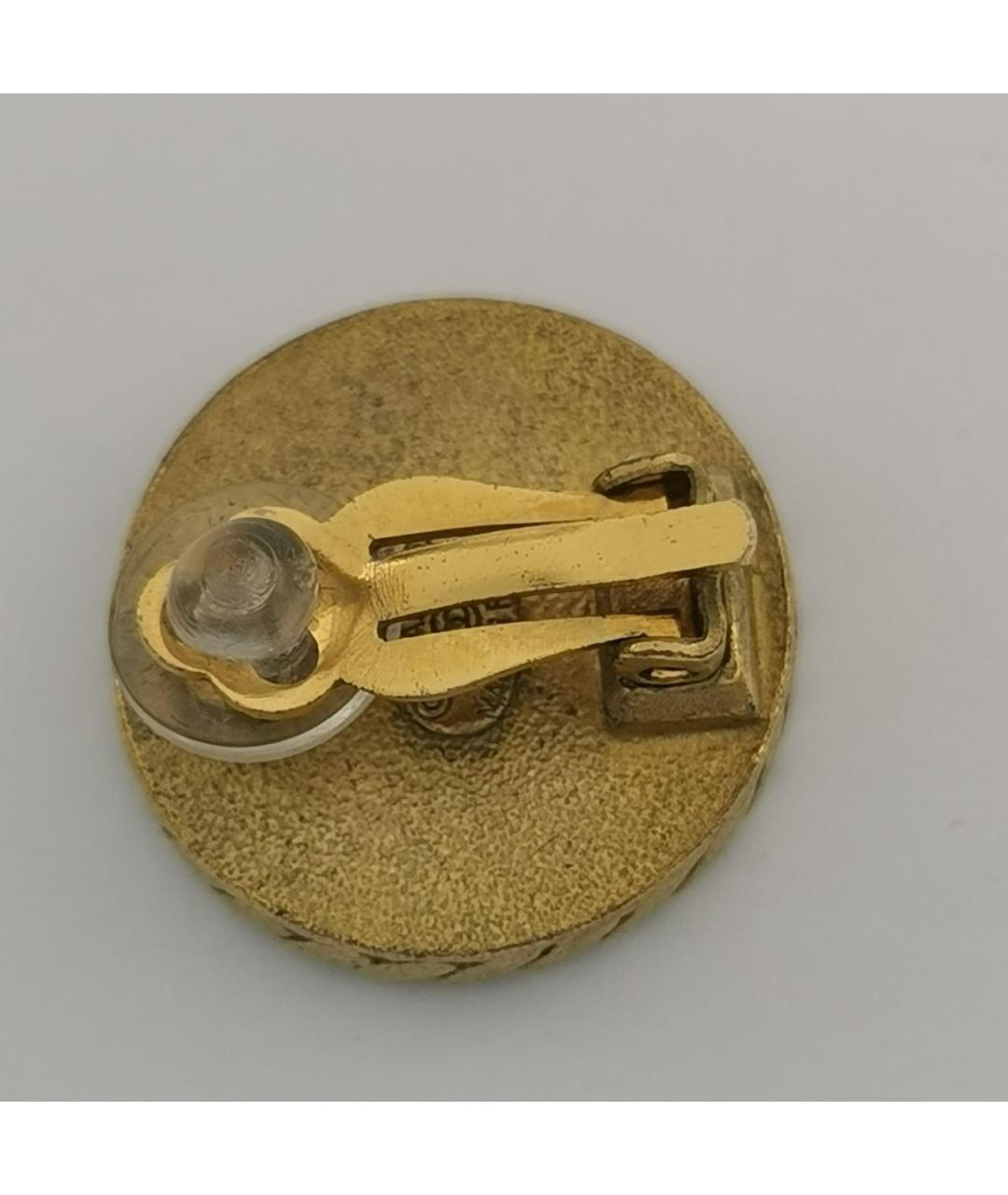 CHANEL Черные металлические клипсы, фото 4