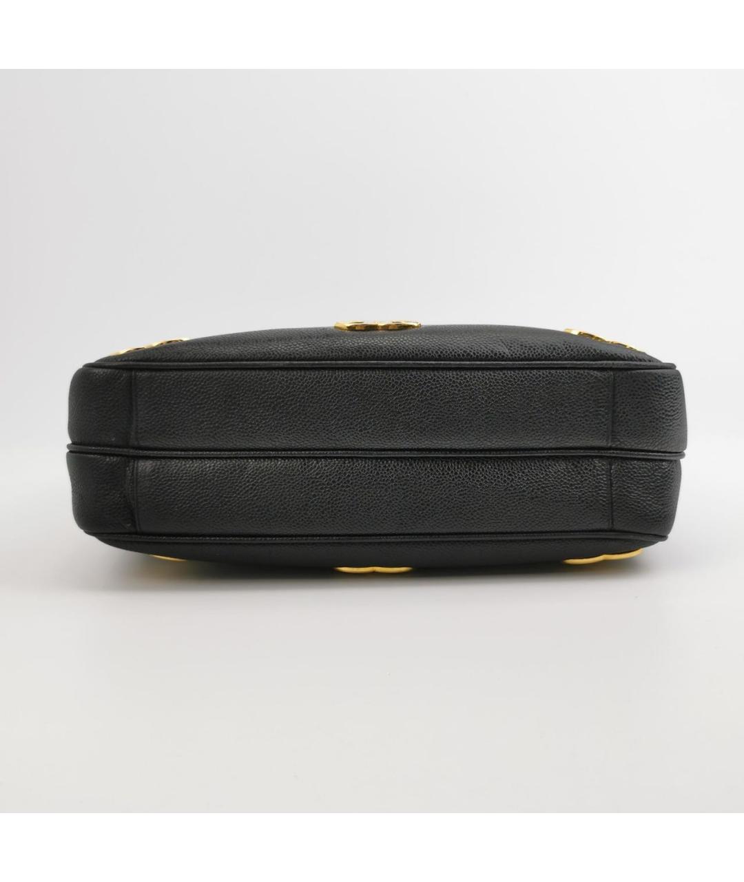 CHANEL Черная кожаная сумка через плечо, фото 4