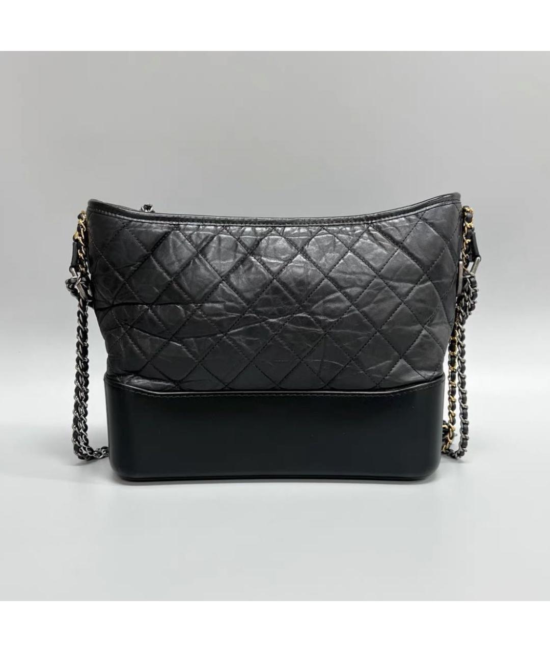 CHANEL Черная кожаная сумка через плечо, фото 2