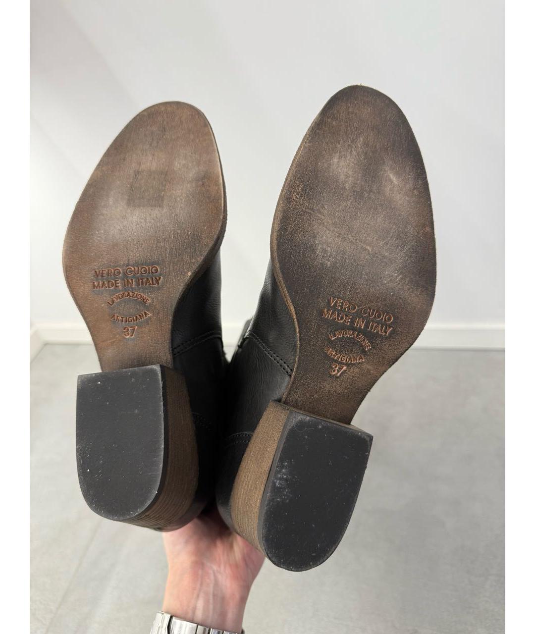 YANA RASKOVALOVA Черные кожаные сапоги, фото 6