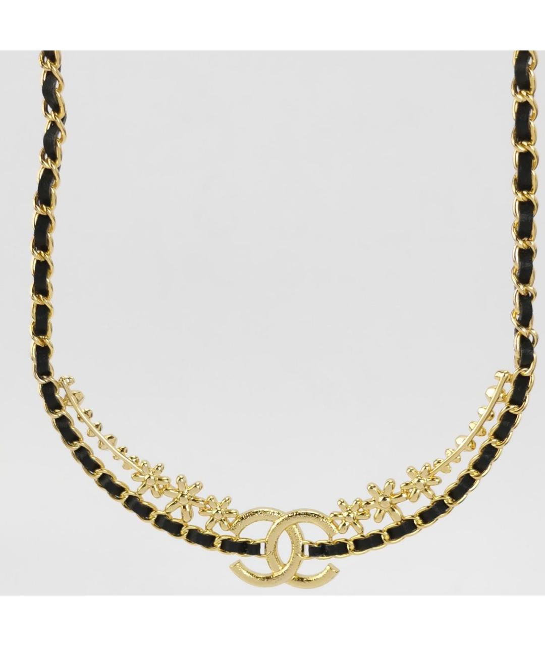 CHANEL Черный кожаный чокер, фото 3