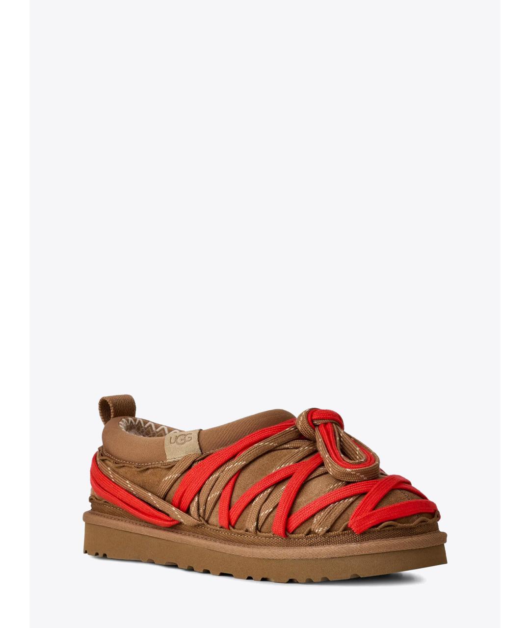 UGG AUSTRALIA Коричневые замшевые низкие ботинки, фото 2