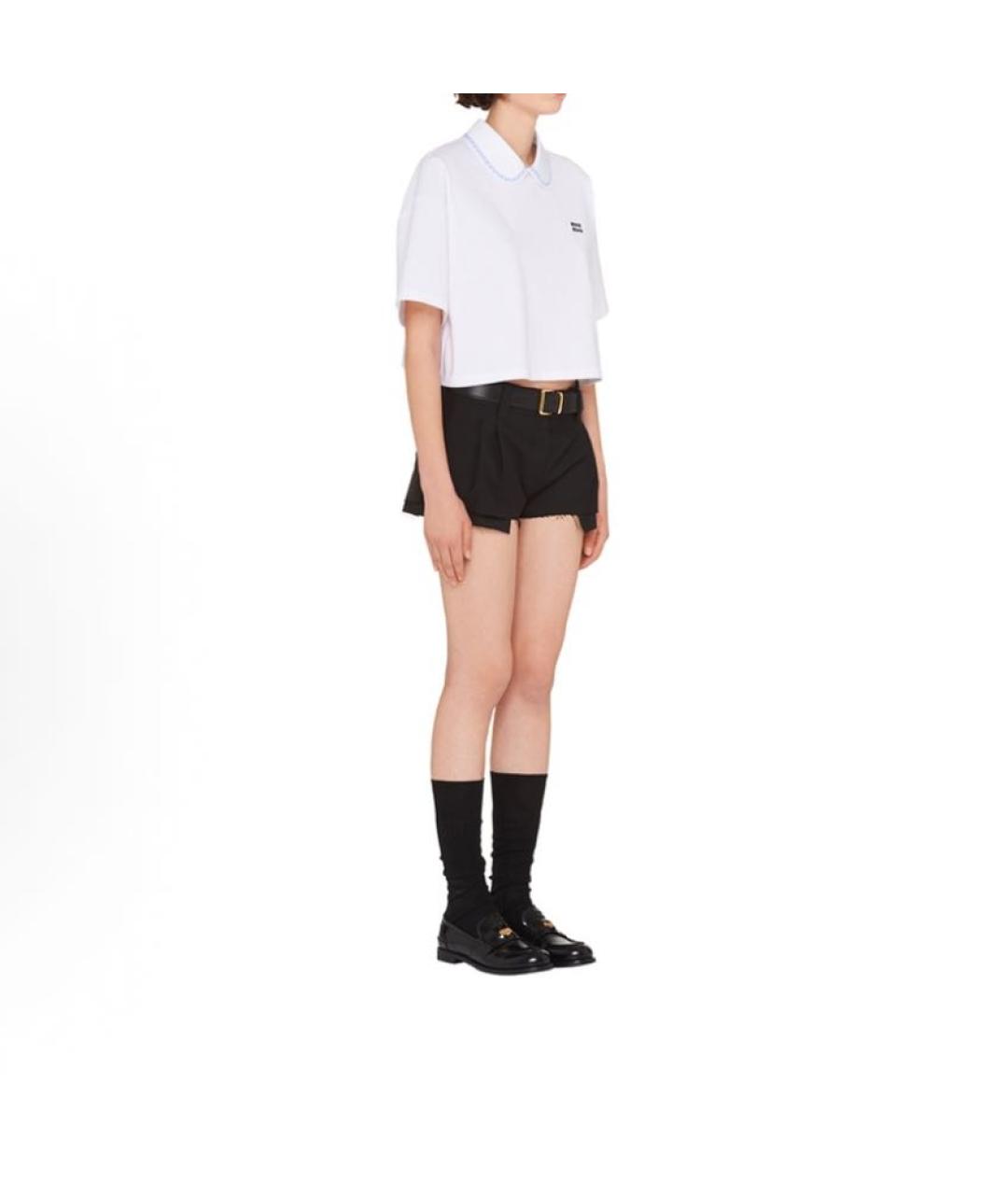 MIU MIU Белая хлопковая блузы, фото 7